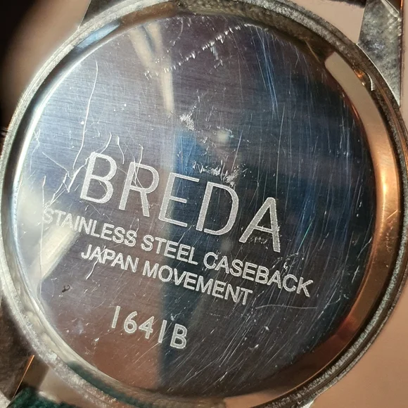 10/$20 Breda #1641b Silver Men's Watch - Picture 4 of 4